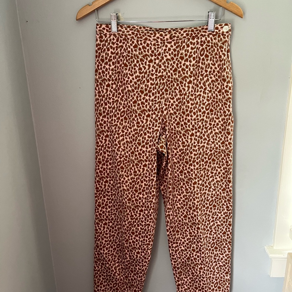 British‎ Khaki Pink and Brown Cropped Pants